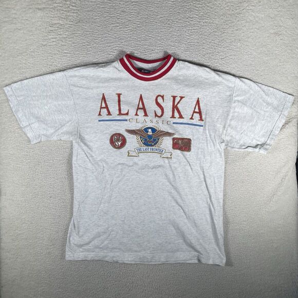Vintage Arctic Circle Alaska Shirt Mens Large The Last Frontier USA Made READ - Picture 1 of 15